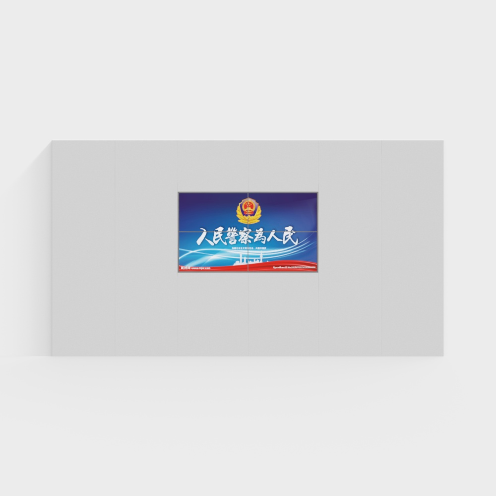 Police background wall