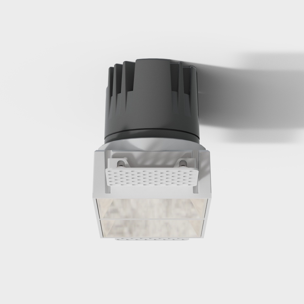 Jojo * New Moon Series * 55 Square Double-head Borderless Downlight * 2x3W * 2700K * 24°