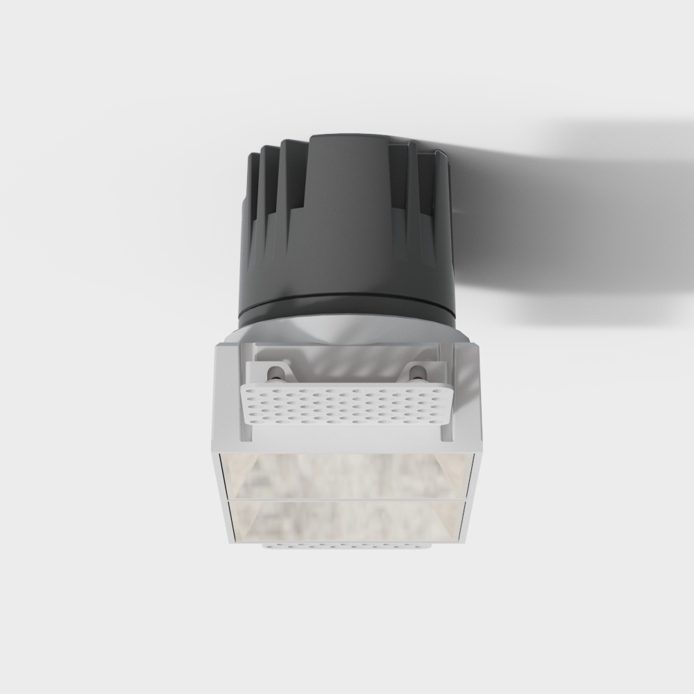 Open-hole square double-head edgeless downlight spotlight*2x3W*4000K*36°