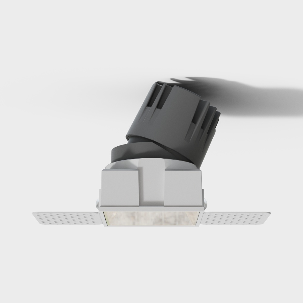 Open hole square edgeless adjustable spotlight*5W*3500K*24°