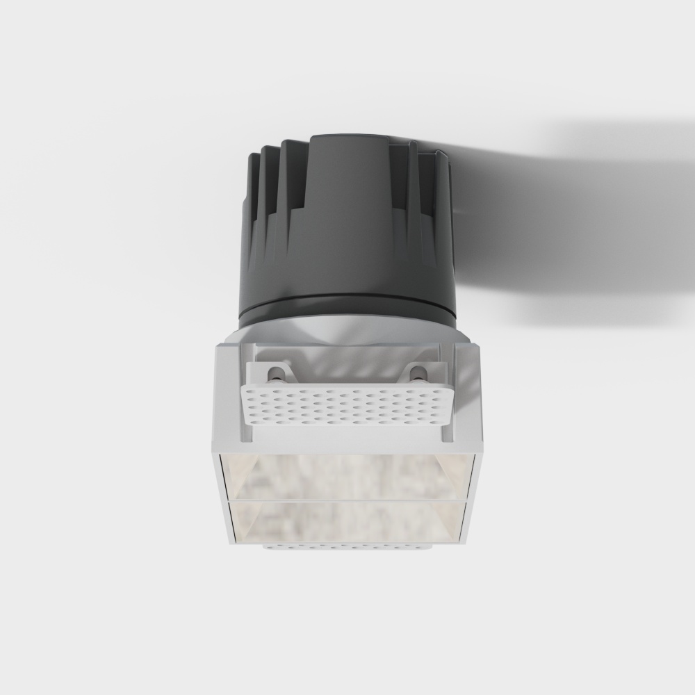 Open-hole square double-head edgeless downlight spotlight*2x3W*2700K*50°