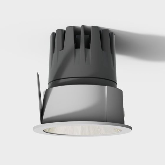 Low Poly Embedded Light Fixture 3D model