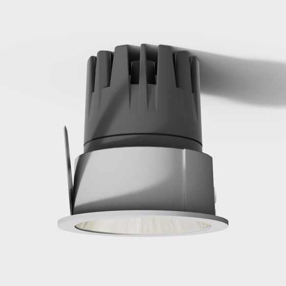 Stylish Low-Poly LED Spotlight 3D model for Modern Spaces