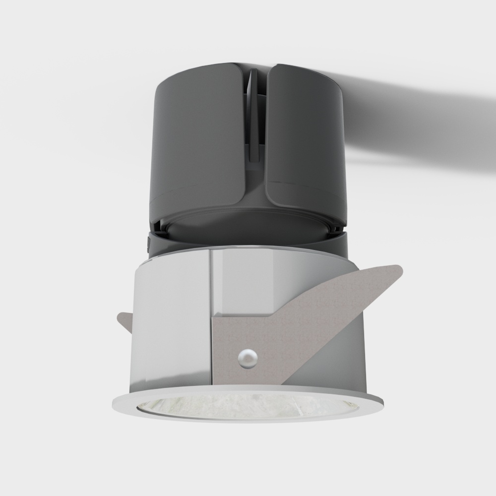 Adjustable spotlight with opening and edges*15W*4000K*50°*Gun black