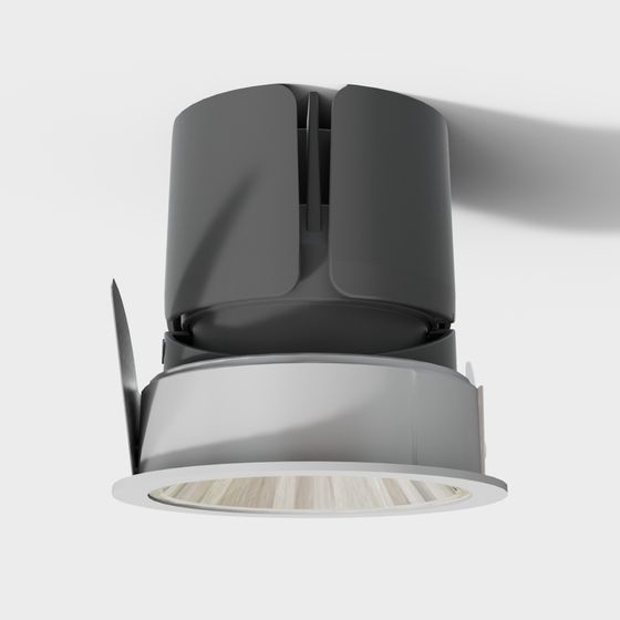 Futuristic Embedded Light Fixture 3D model