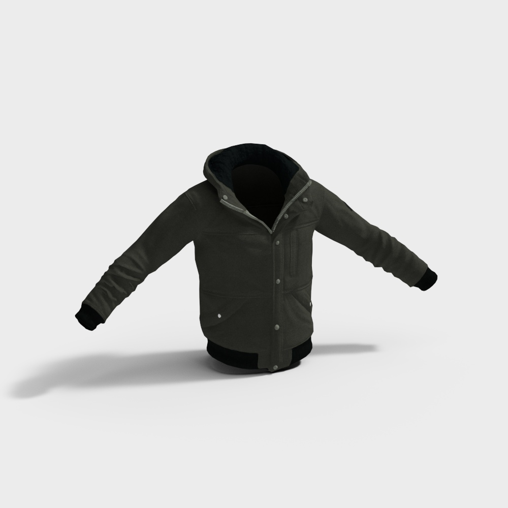 Stylish Low-Poly Jacket 3D model