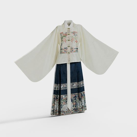Traditional Hanfu 3D Model