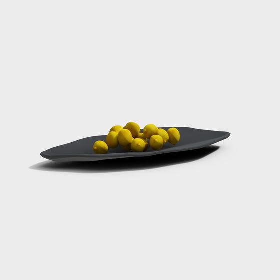 Lemon Plate 3D Model for Creative Projects