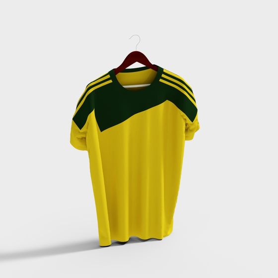 Vintage Sports Jersey 3D Model