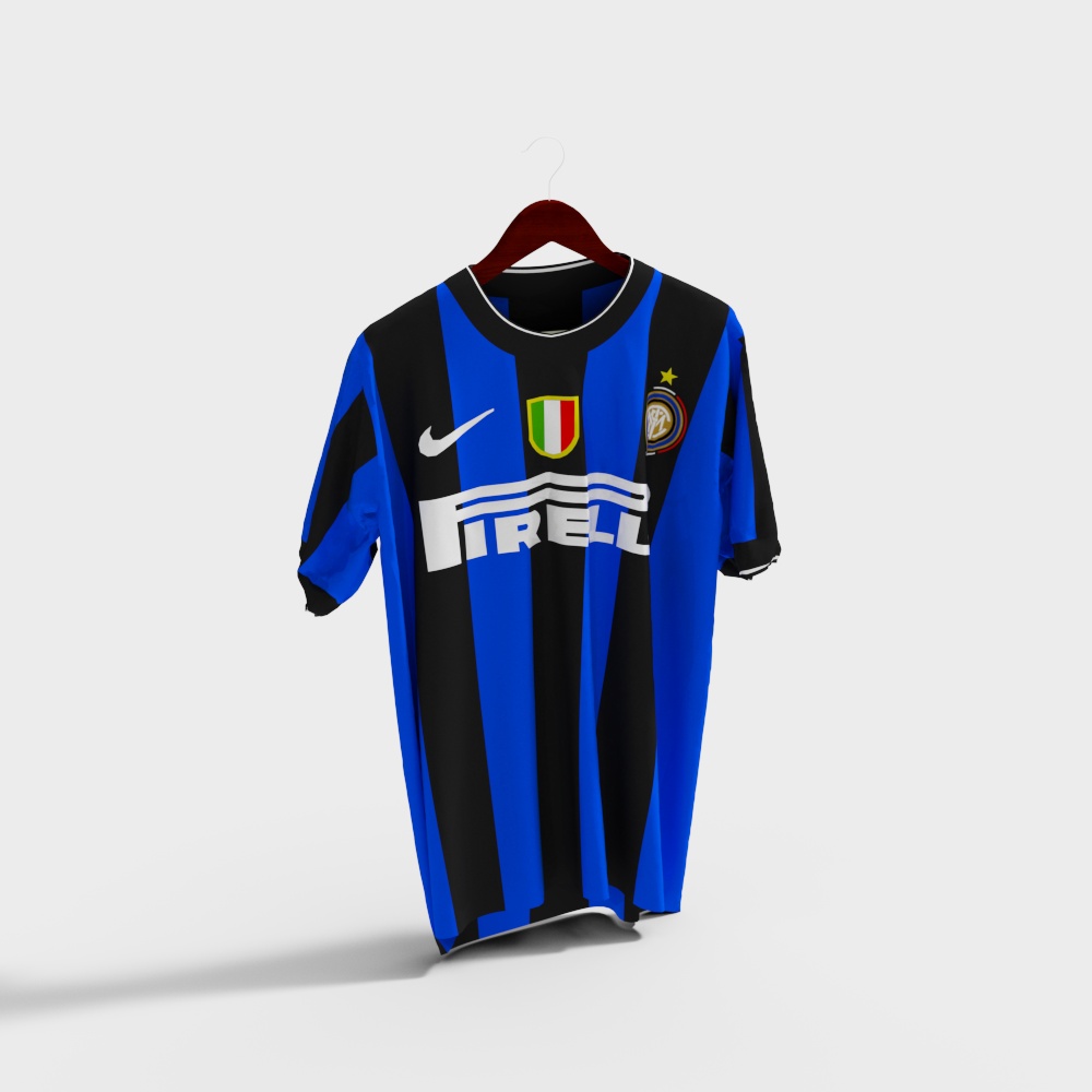 Dynamic Low-Polygon Soccer Jersey 3D Model