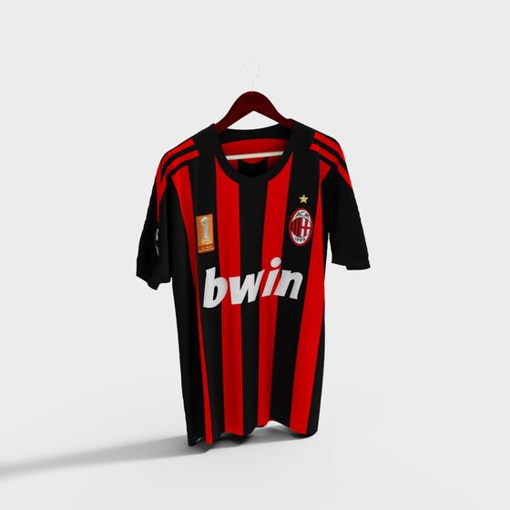 AC Milan Home Jersey 3D Model for Designers