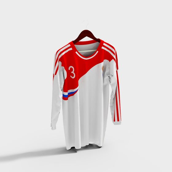 Argentina Soccer Jersey 3D model