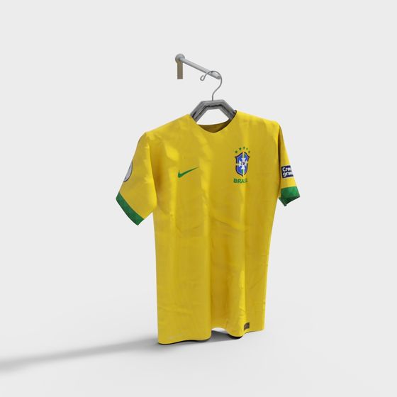 Brazil National Team Home Jersey 3D model