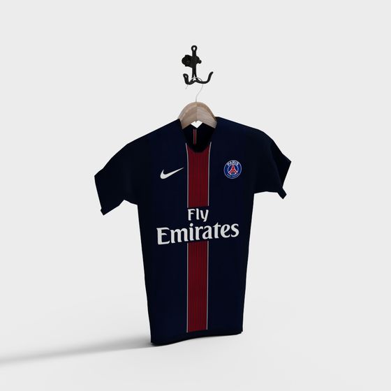Paris Saint-Germain Jersey 3D Model