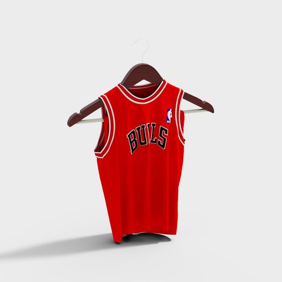 Chicago Bulls Jersey 3D Model – Low Poly & High Detail