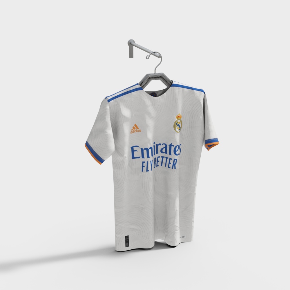 Real Madrid Away Jersey 3D Model