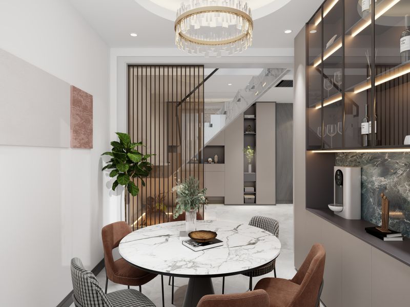 Modern Dining Room Design with Open Layout