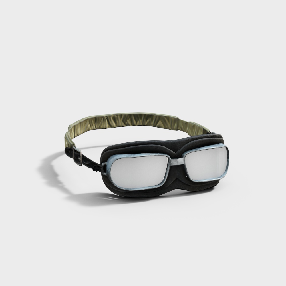 Retro Flight Goggles 3D model