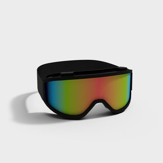 Futuristic Ski Goggles 3D Model