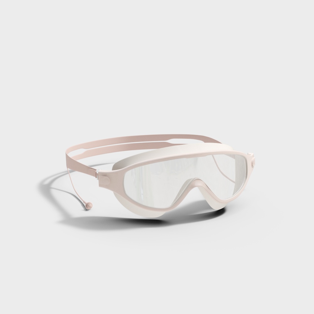 Futuristic Low-Poly Diving Goggles 3D model