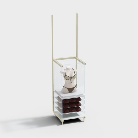 Modern Display Cabinet 3D model