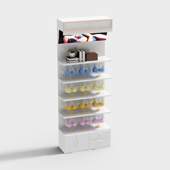 Lingerie Display Stand 3D model for Modern Displays