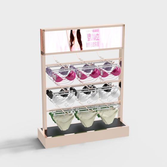 Lingerie Display Rack 3D model