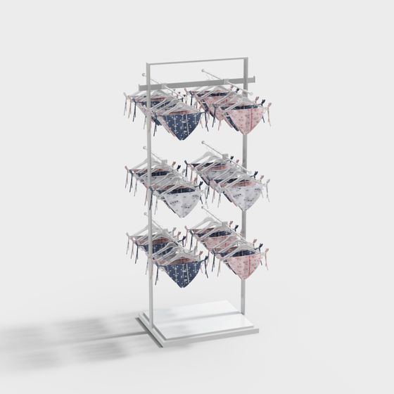 Fashion Display Rack 3D model