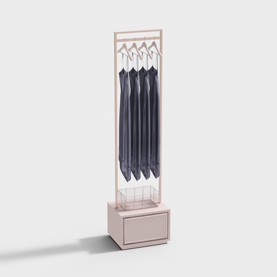 Stylish Low-Poly Clothes Hanger 3D model for Creative Projects