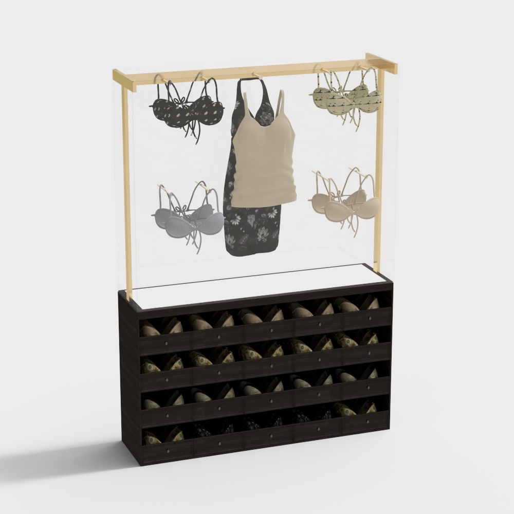 Underwear store display rack