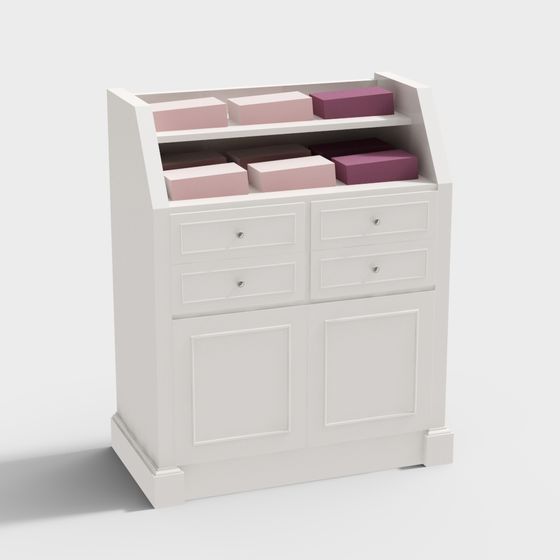 Minimalist Storage Cabinet 3D model