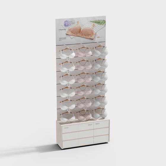 Stylish Lingerie Display Cabinet 3D model