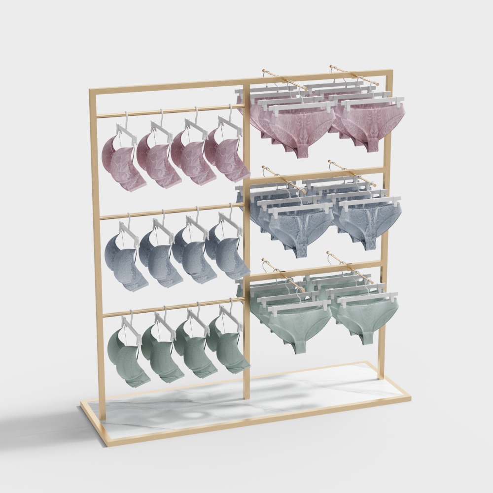 Stylish Lingerie Display Stand 3D model