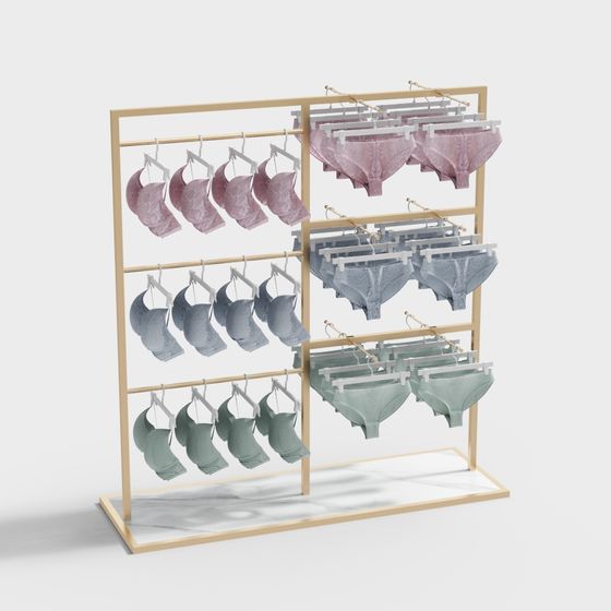 Stylish Lingerie Display Stand 3D model