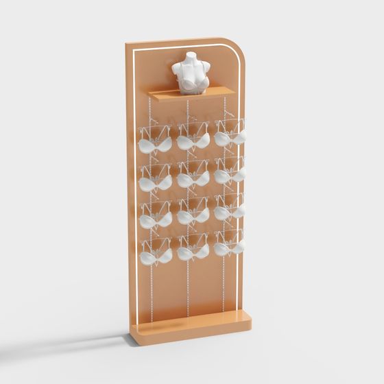 Elegant Lingerie Display Stand 3D model