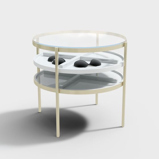 Elegant Round Display Stand 3D model
