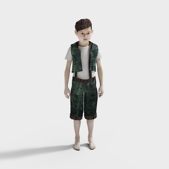 Forest Kid 3D Model for Creative Projects