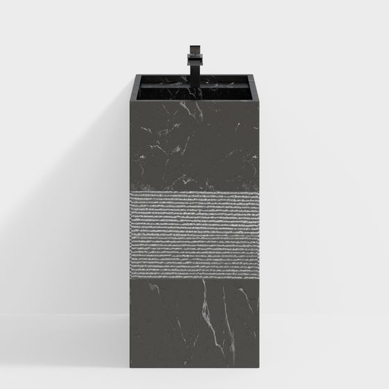 Urban Pillar 3D Model - Low Poly and High Detail