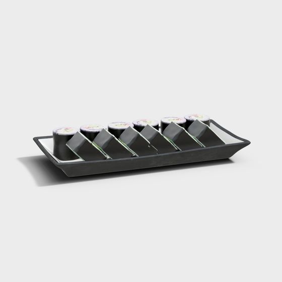 Elegant Sushi Plate 3D model for Creative Projects