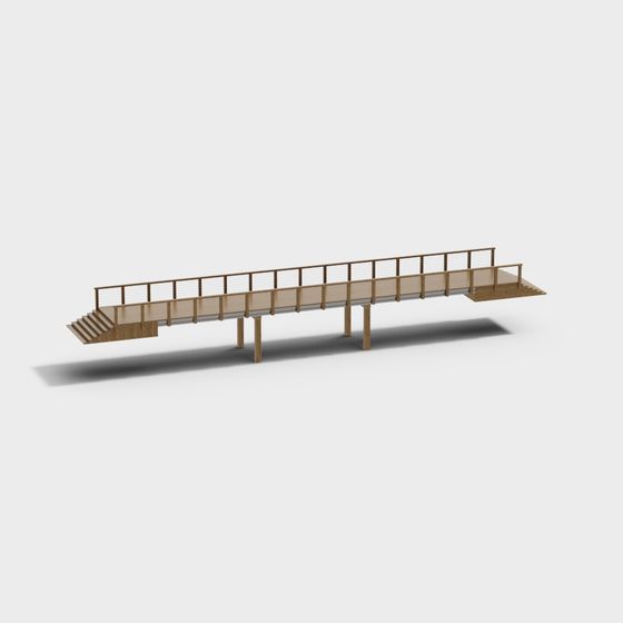 Urban Bridge 3D model - Minimalist Elegance