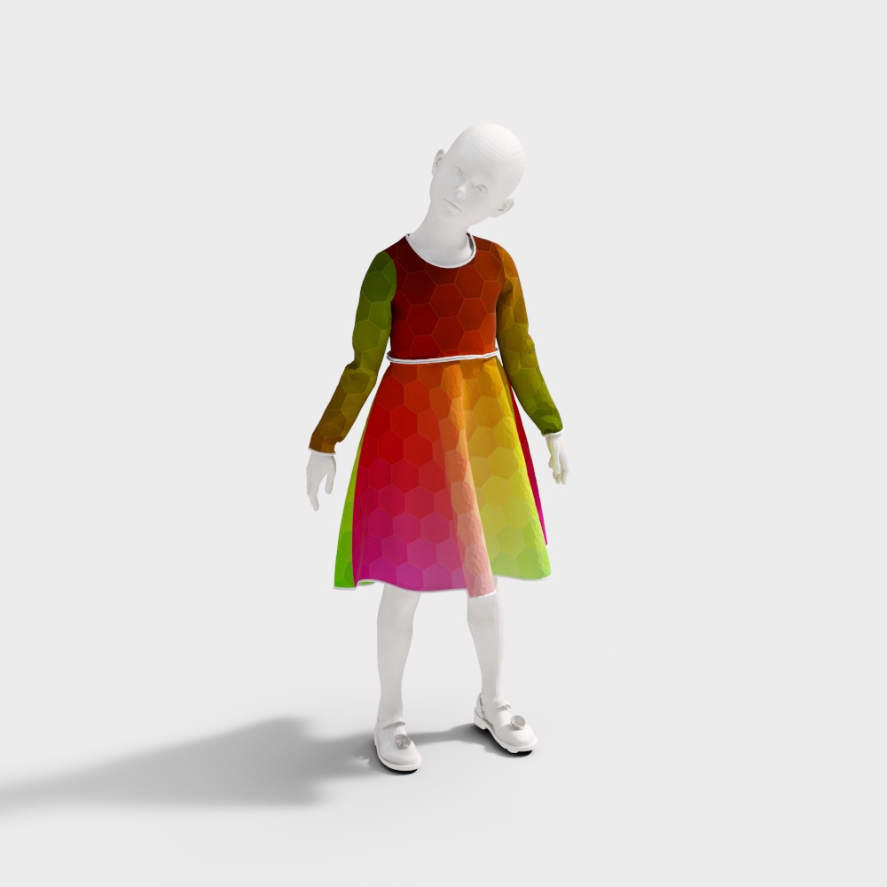 children's clothing model