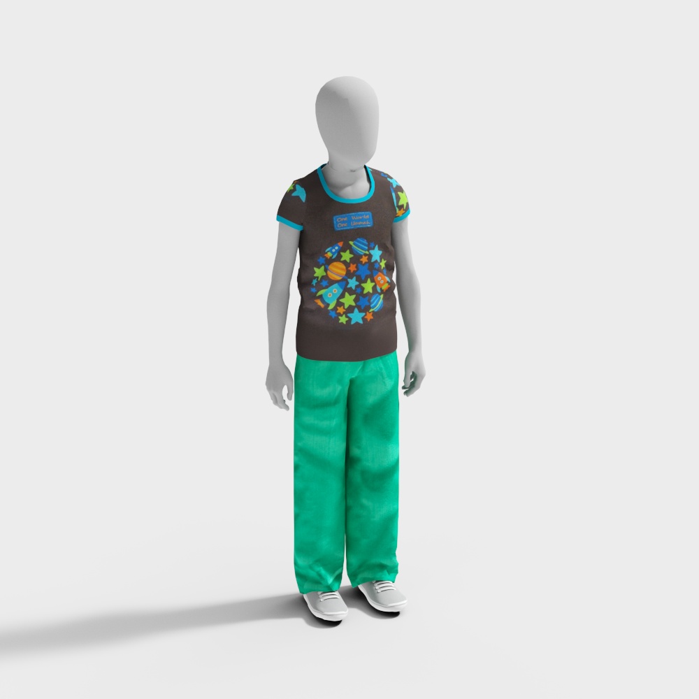 children's clothing model