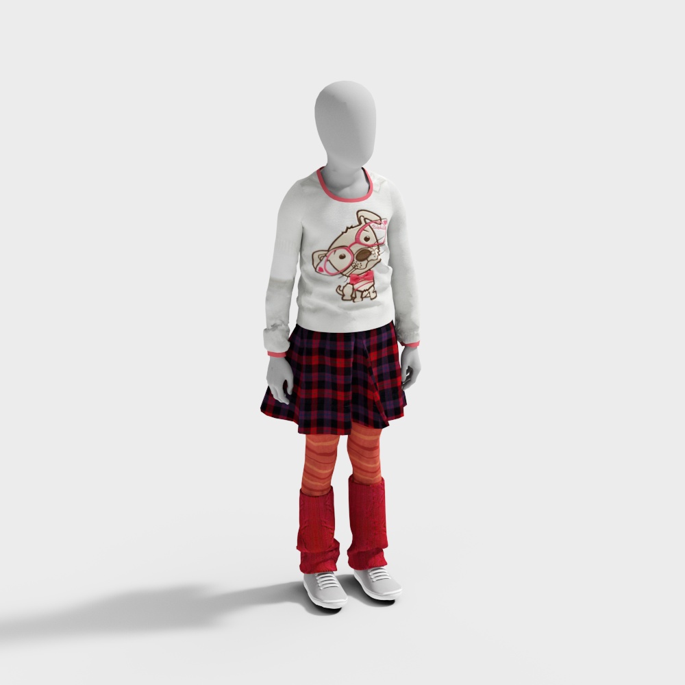children's clothing model