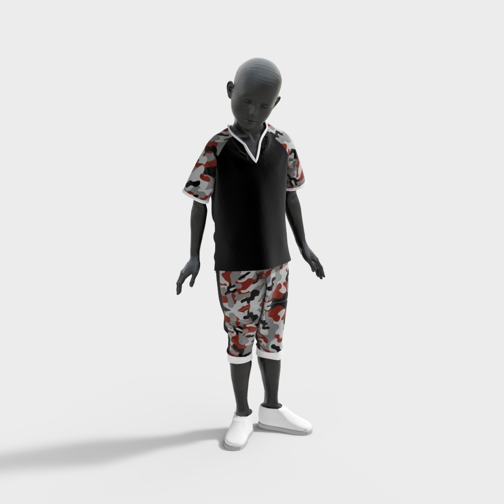 children's clothing model
