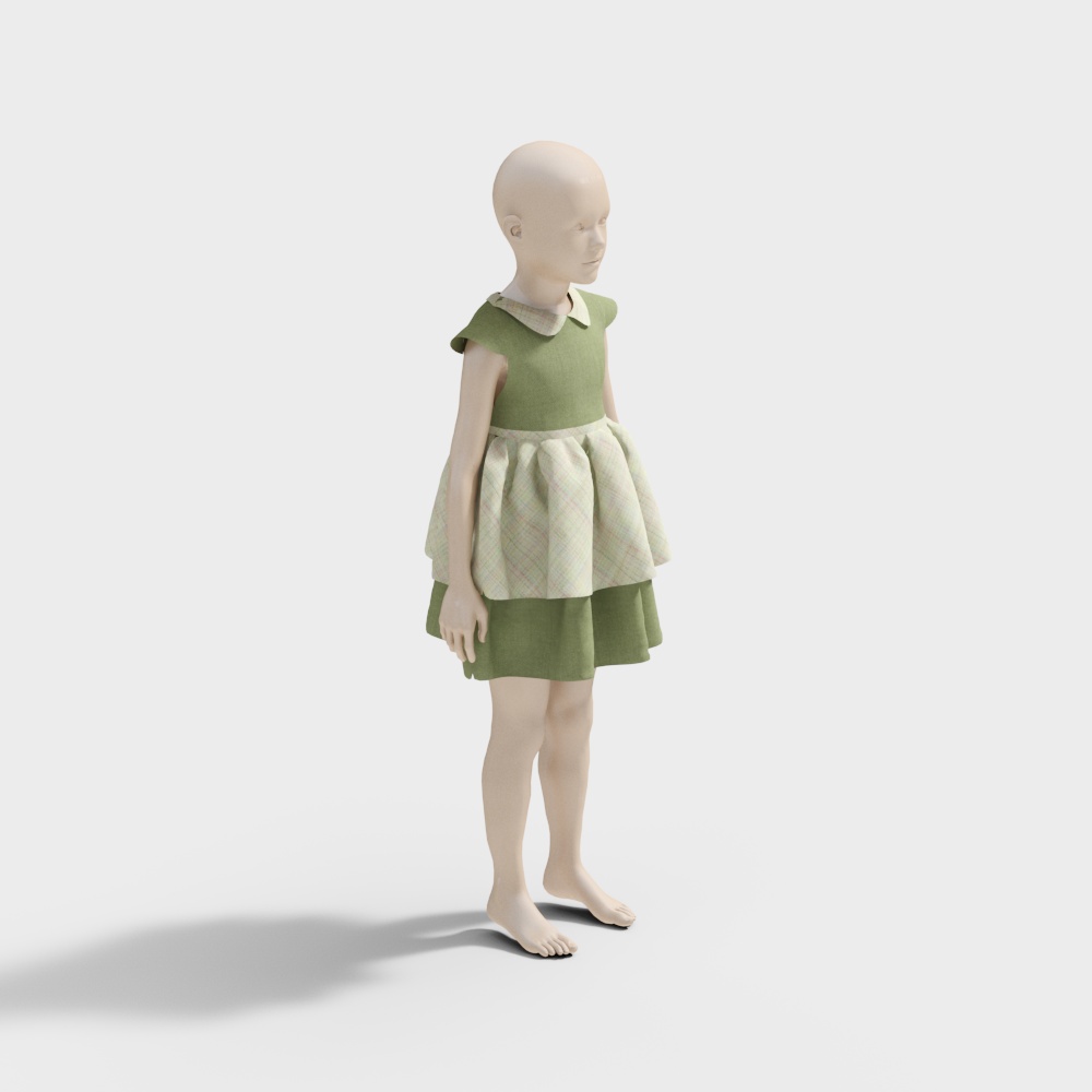 Whimsical Girl 3D model for Dreamy Spaces