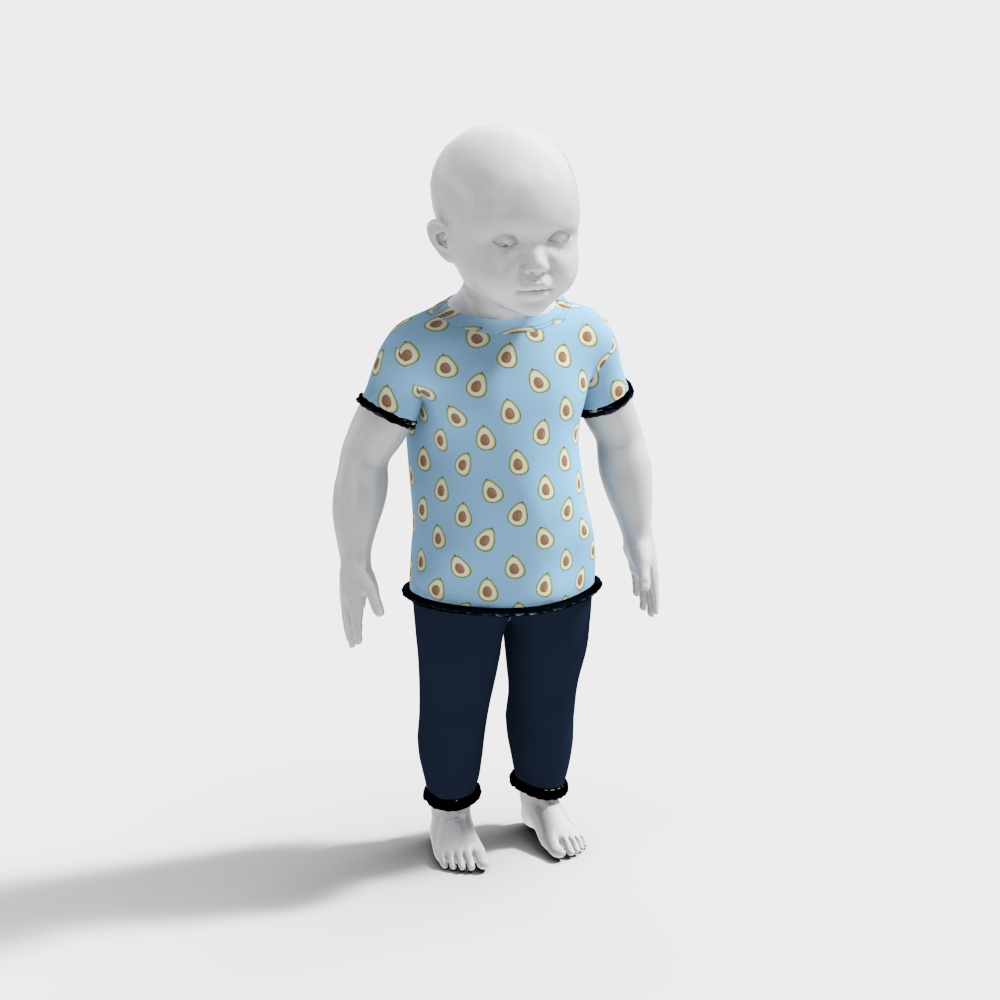 children's clothing model