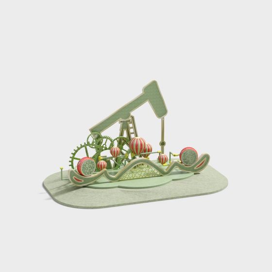 Whimsical Mechanical Garden 3D Model for Unique Projects
