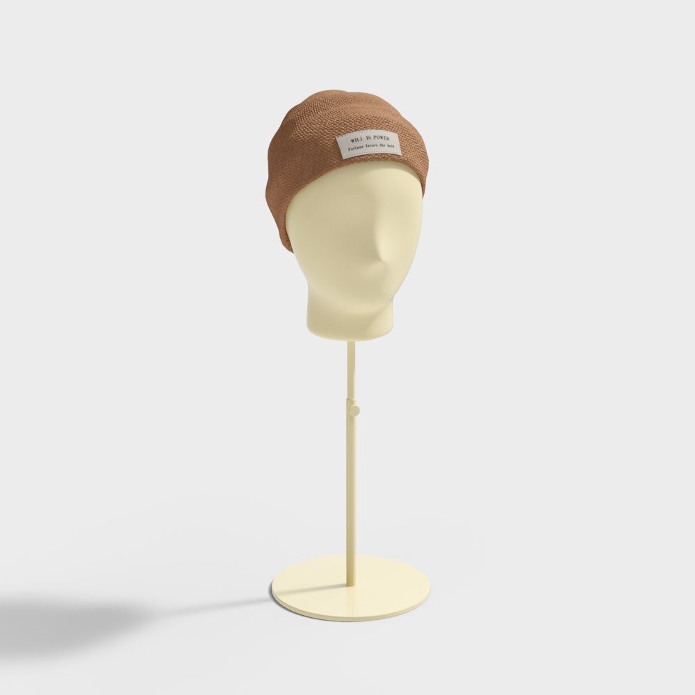 Stylish Knitted Beanie 3D model