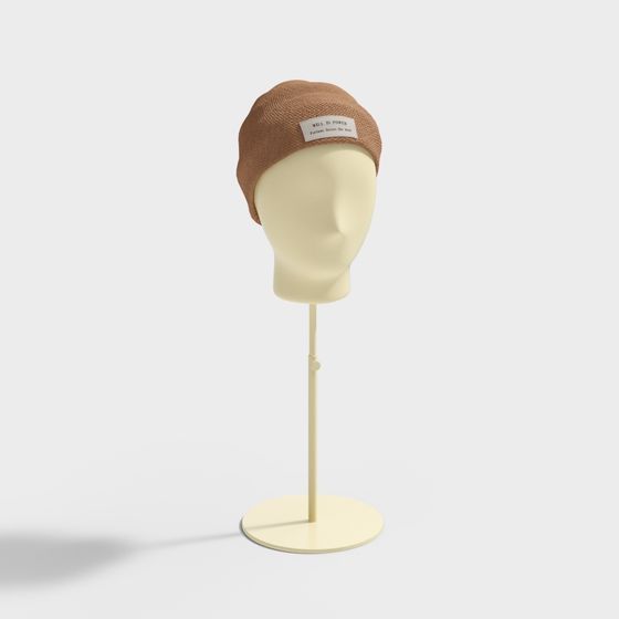 Stylish Knitted Beanie 3D model