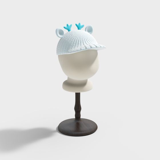Charming Fawn Hat 3D model